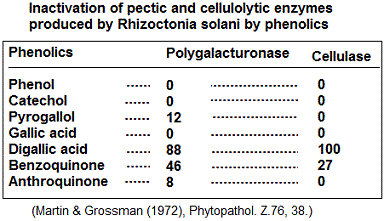 Polygalacturonase inhibition